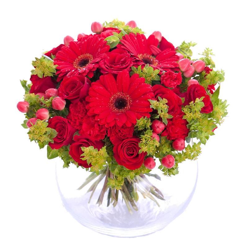 Bouquet de fleurs Hug for happiness, red