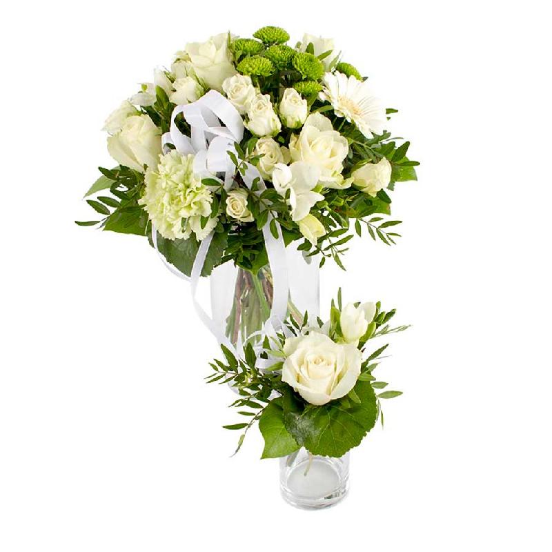 Bouquet de fleurs Full of happiness green-white Bouquet de fleurs Full of happiness green-white