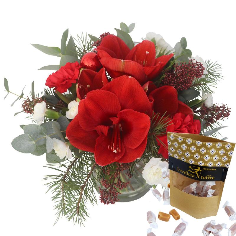 Bouquet de fleurs Christmas joy + Toffee