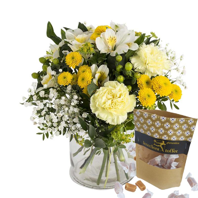 Bouquet de fleurs Sunshine and joy + Interflora-toffee