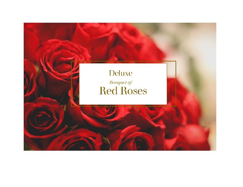 Bouquet de fleurs Deluxe Bouquet of Red Roses Bouquet de fleurs Deluxe Bouquet of Red Roses