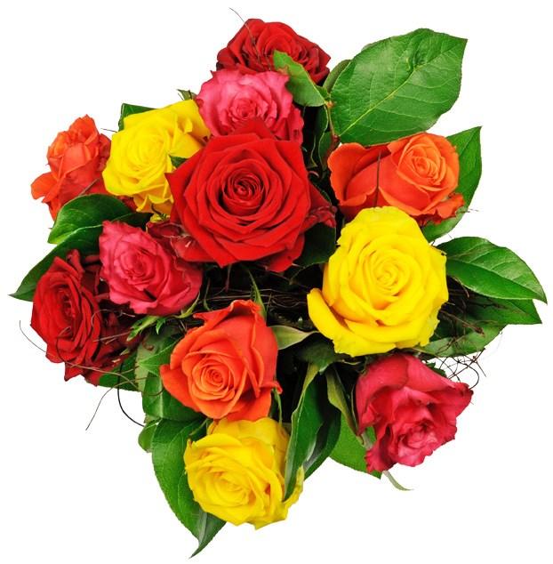 Bouquet de fleurs Affection - 12 Mixed Roses