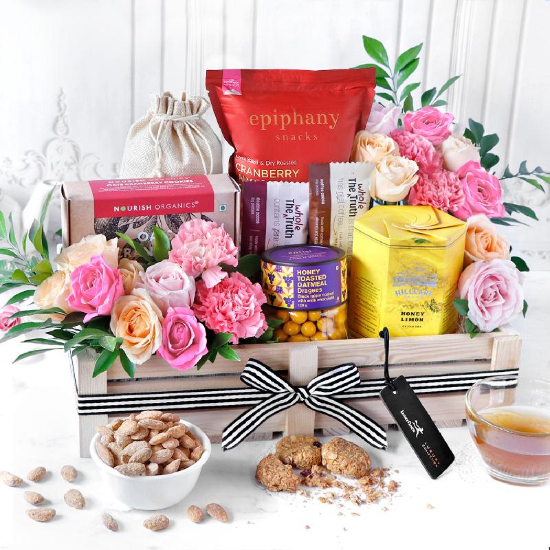 Bouquet de fleurs Healthy Feast Gift Hamper Bouquet de fleurs Healthy Feast Gift Hamper