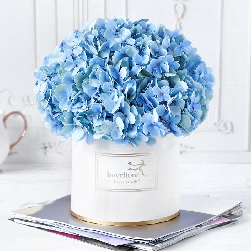 Bouquet de fleurs Blue Beauty Flower Box