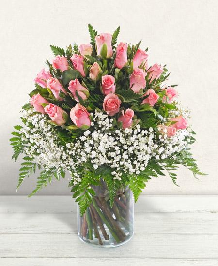 Bouquet de fleurs Pensiero rosa