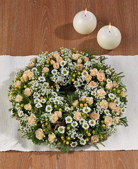 Bouquet de fleurs Coroncina funebre