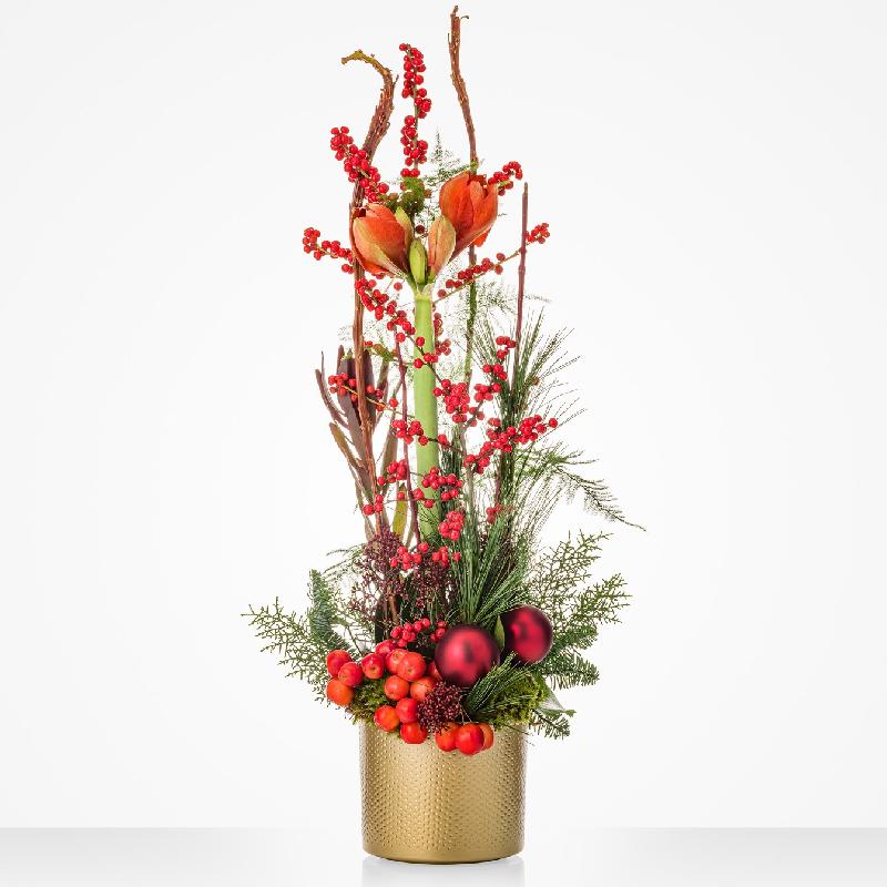 Bouquet de fleurs Red Christmas arrangement