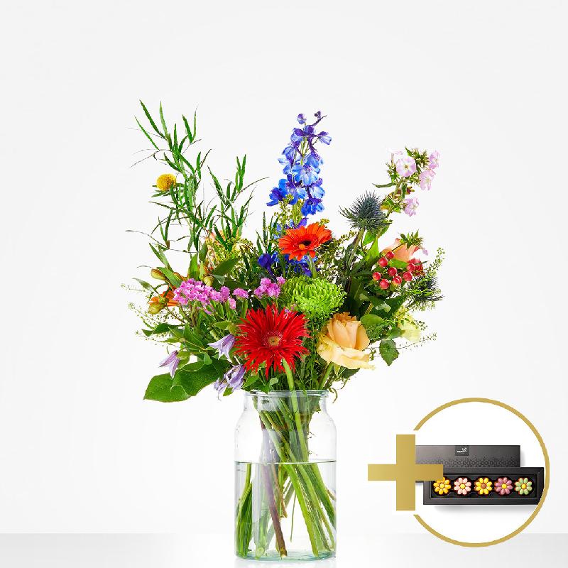 Bouquet de fleurs Combi Bouquet: A sweet thank you; incl. chocolate for € 7,-