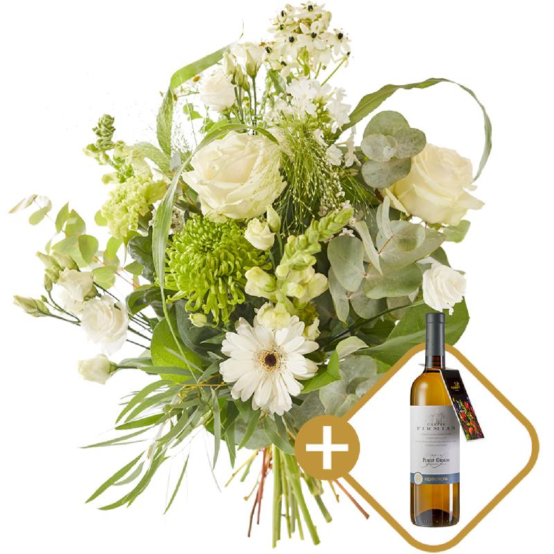 Bouquet de fleurs Bouquet: Sparkling and white wine