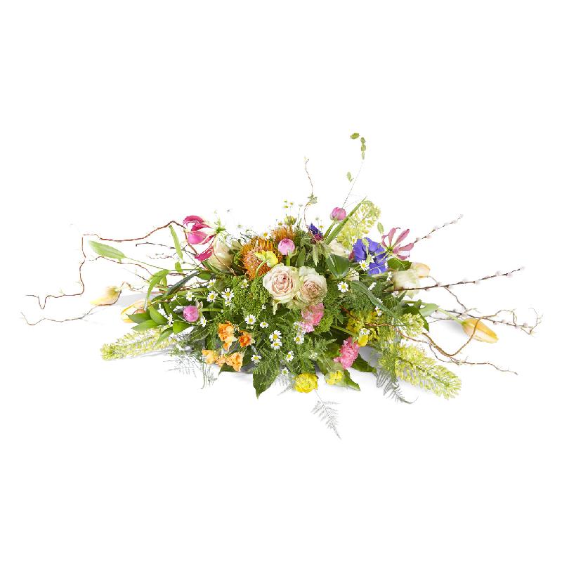 Bouquet de fleurs Funeral: Silent words; Funeral Bouquet Ovaal