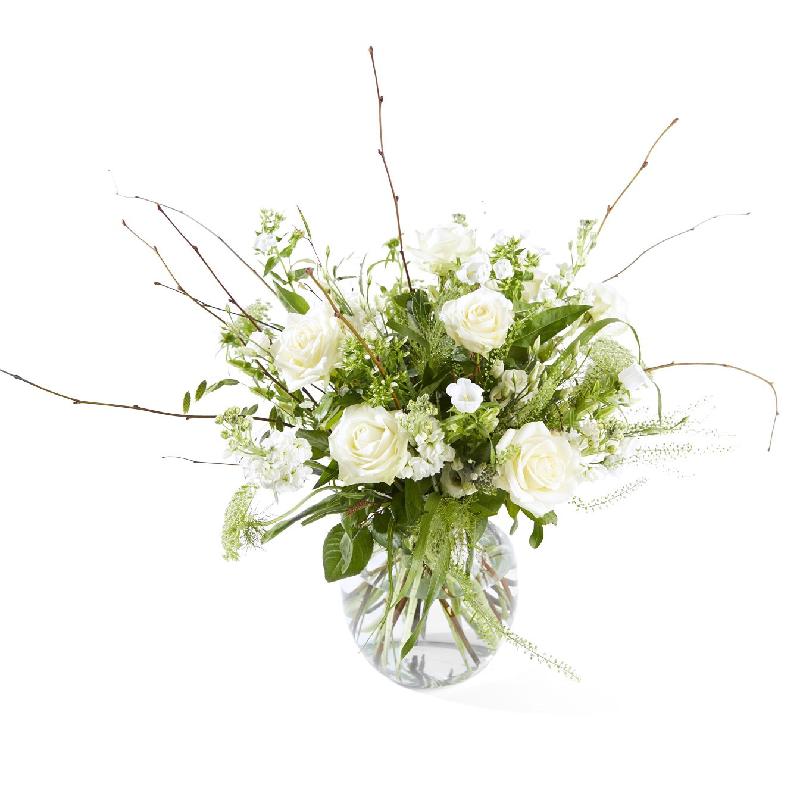 Bouquet de fleurs Funeral bouquet - Farewell - inclusive vaas