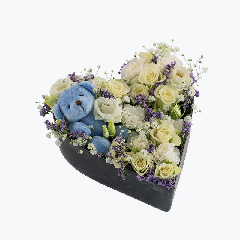 Bouquet de fleurs The prince With A Blue Bear
