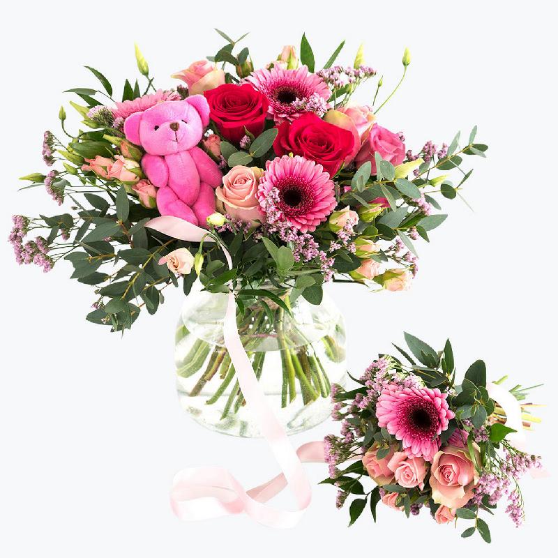 Bouquet de fleurs Pink Happiness