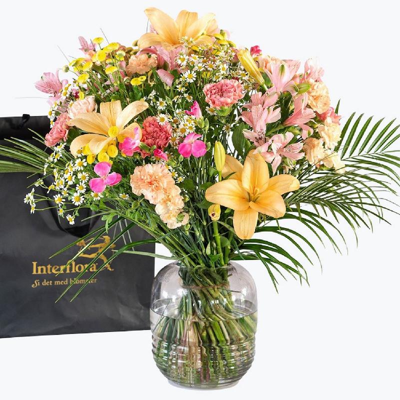 Bouquet de fleurs The Favorite XL with Flora Vase