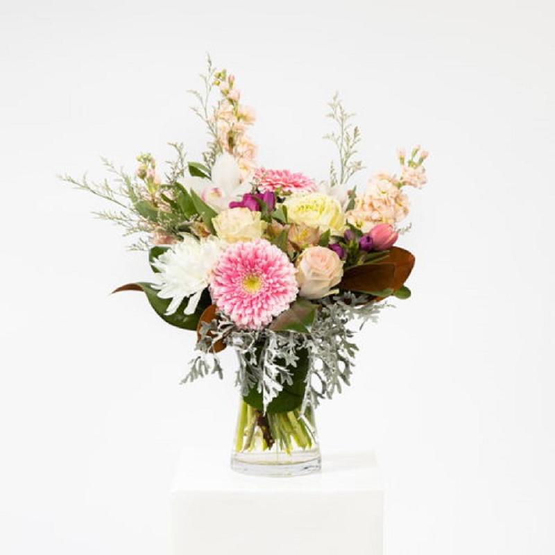 Bouquet de fleurs Soft Pink Bouquet In Vase