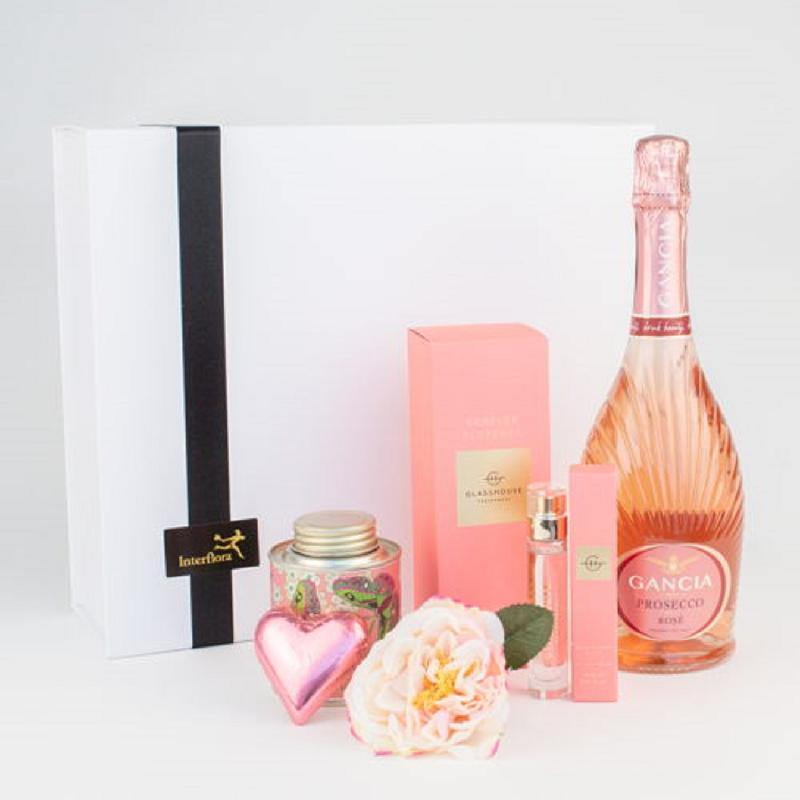 Bouquet de fleurs Pretty in Pink Gift Box