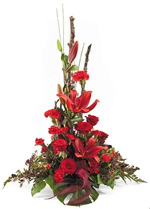 Bouquet de fleurs Traditionally Red