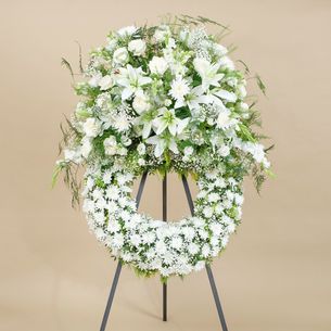 Fleurs deuil Auréole céleste Fleurs deuil Auréole céleste Deuil POMPES FUNEBRES