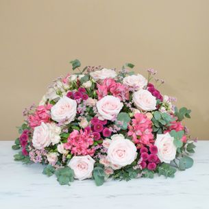Fleurs deuil Bel hommage rose Fleurs deuil Bel hommage rose Deuil POMPES FUNEBRES