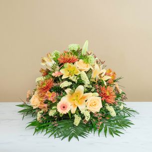 Fleurs deuil Eclat doré Fleurs deuil Eclat doré Deuil POMPES FUNEBRES