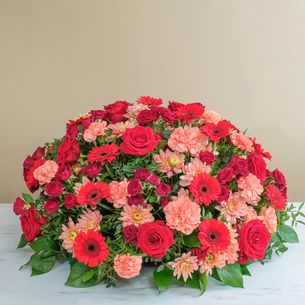 Fleurs deuil Temps infini rouge Fleurs deuil Temps infini rouge Deuil POMPES FUNEBRES