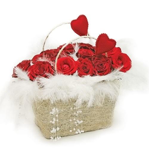 Bouquet de fleurs Love basket composition Bouquet de fleurs Love basket composition
