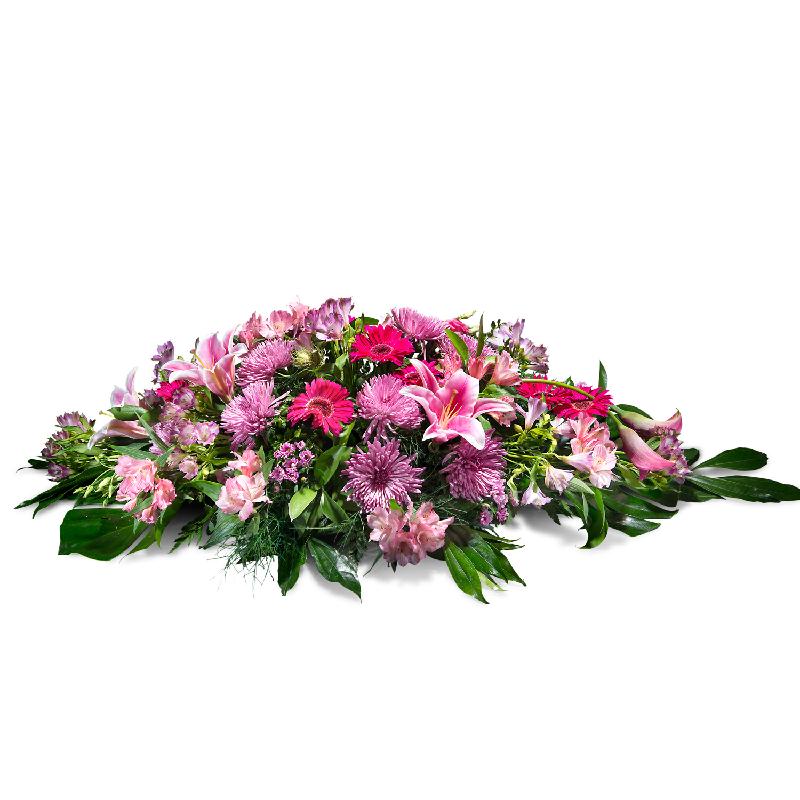 Bouquet de fleurs Cushion in pink shades