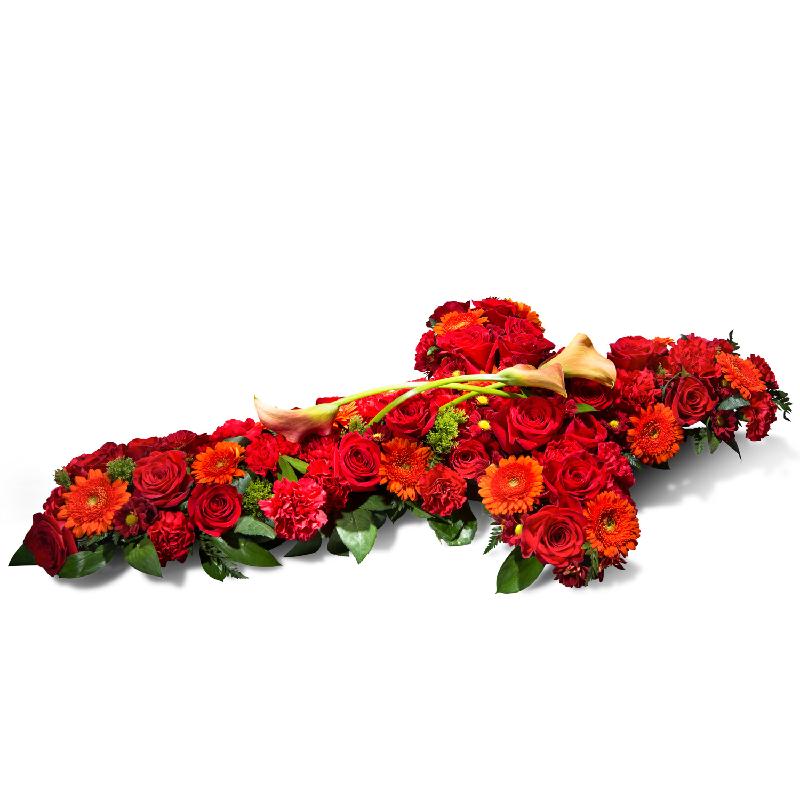 Bouquet de fleurs Large cross in red shades