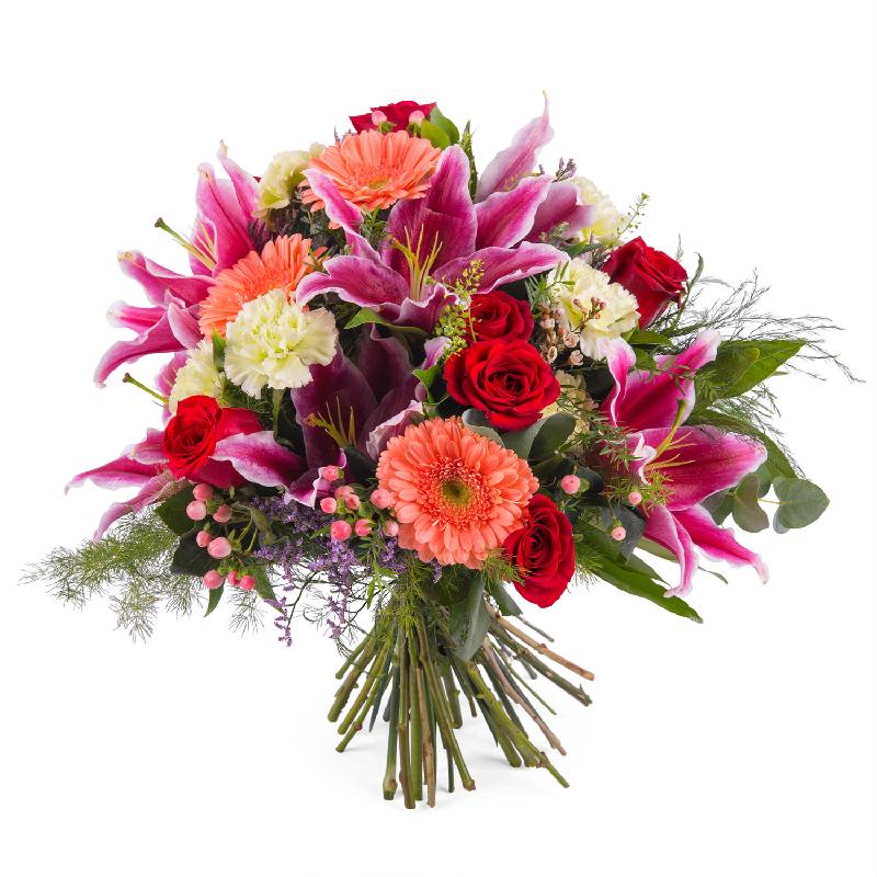 Bouquet de fleurs Bouquet of Roses with Lilies