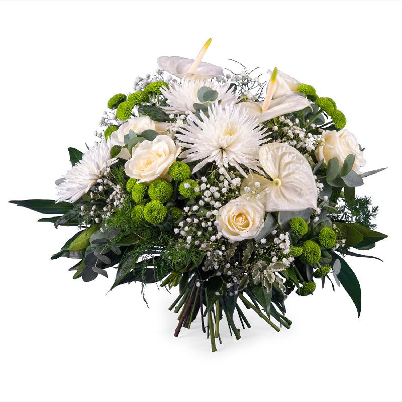 Bouquet de fleurs Spring Bouquet with Anthurium and Roses Bouquet de fleurs Spring Bouquet with Anthurium and Roses