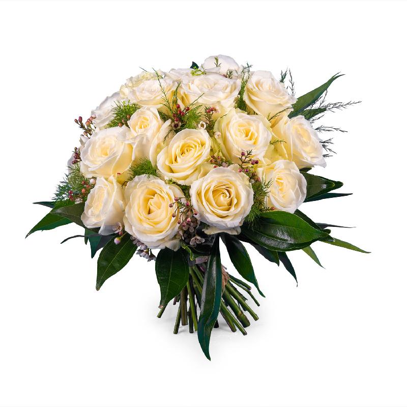 Bouquet de fleurs 20 Short-stemmed White Roses