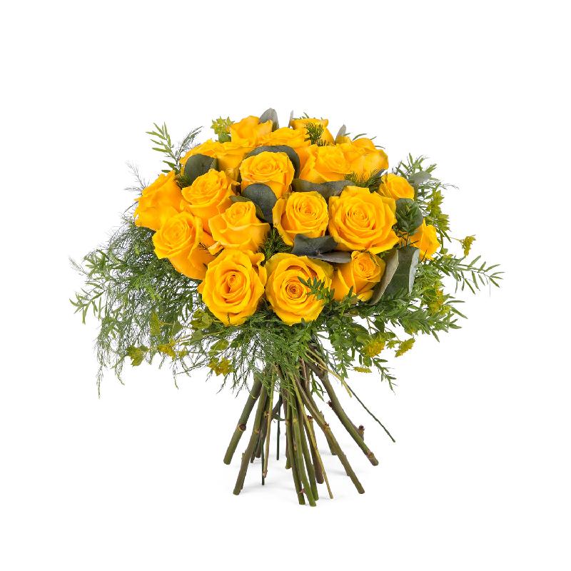 Bouquet de fleurs 20 Short-stemmed Yellow Roses