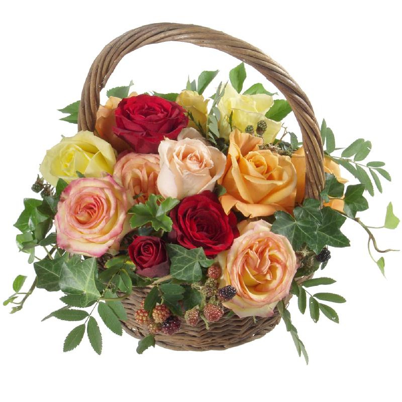 Bouquet de fleurs Sweet Happiness Basket