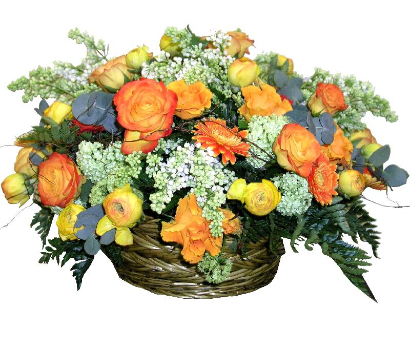 Bouquet de fleurs Basket Arrangement "Autumn Etude"