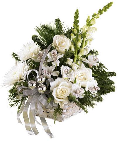 Bouquet de fleurs New-Year Basket