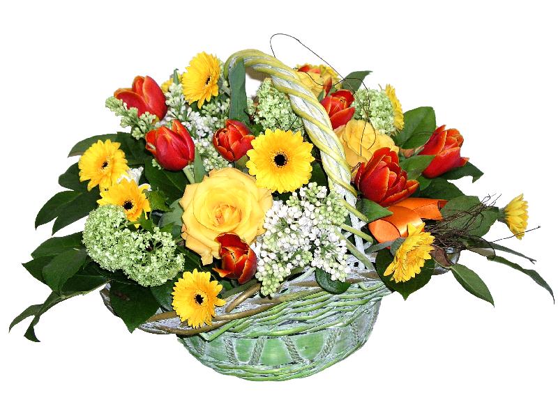 Bouquet de fleurs Basket Arrangement "Midday in July"