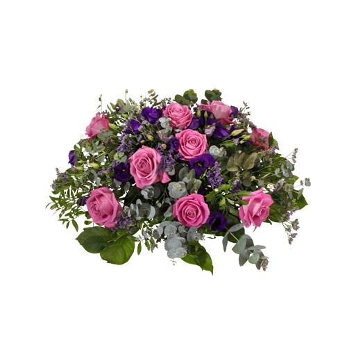 Bouquet de fleurs Funeral arrangement, Rosa-Lila