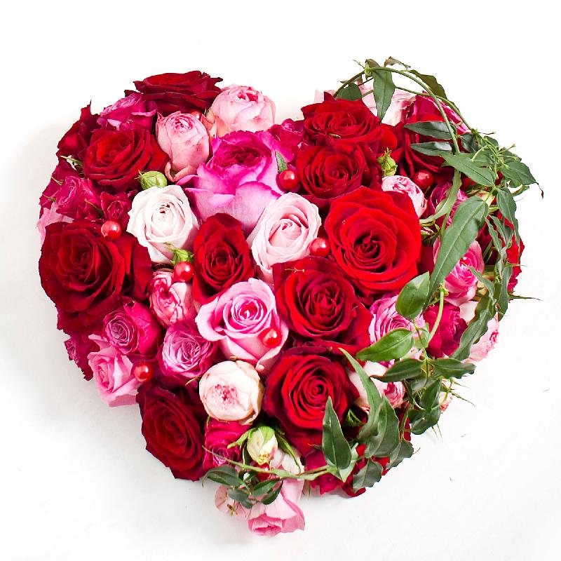 Bouquet de fleurs Heartshape Arrangement for Beloved