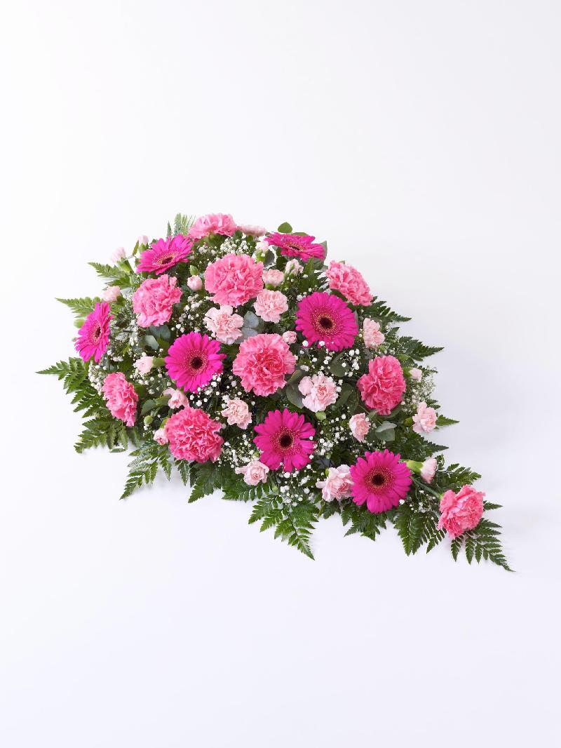 Bouquet de fleurs CARNATION AND GERMINI TEARDROP SPRAY - PINK