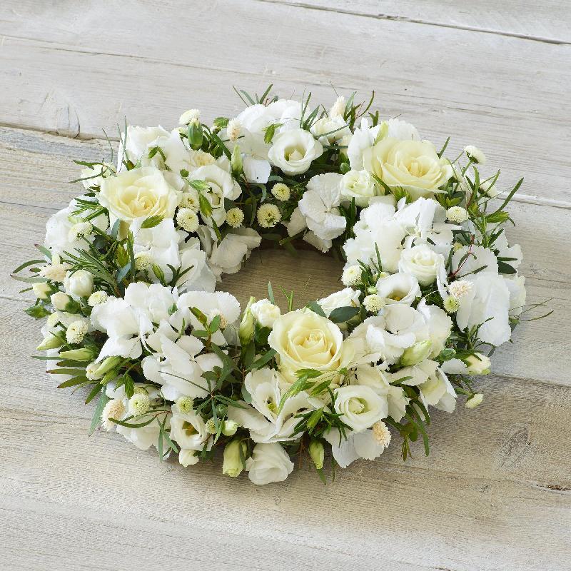 Bouquet de fleurs Opulent White Wreath