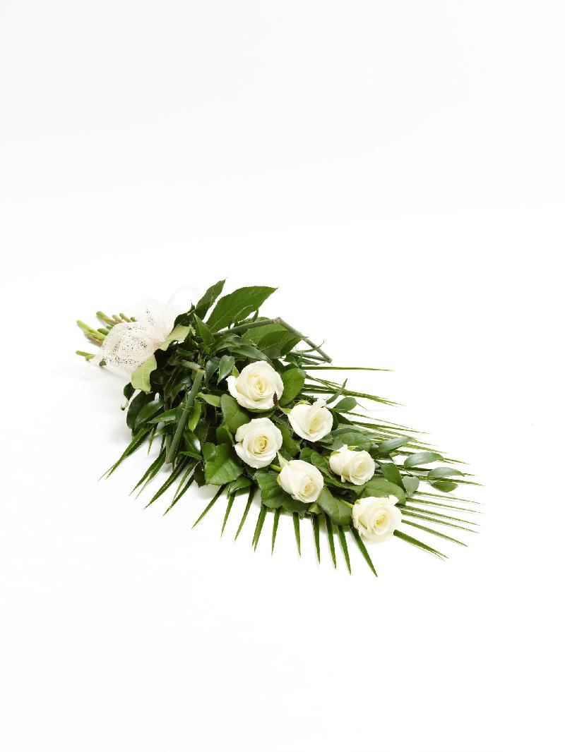 Bouquet de fleurs SIMPLE ROSE SHEAF - WHITE