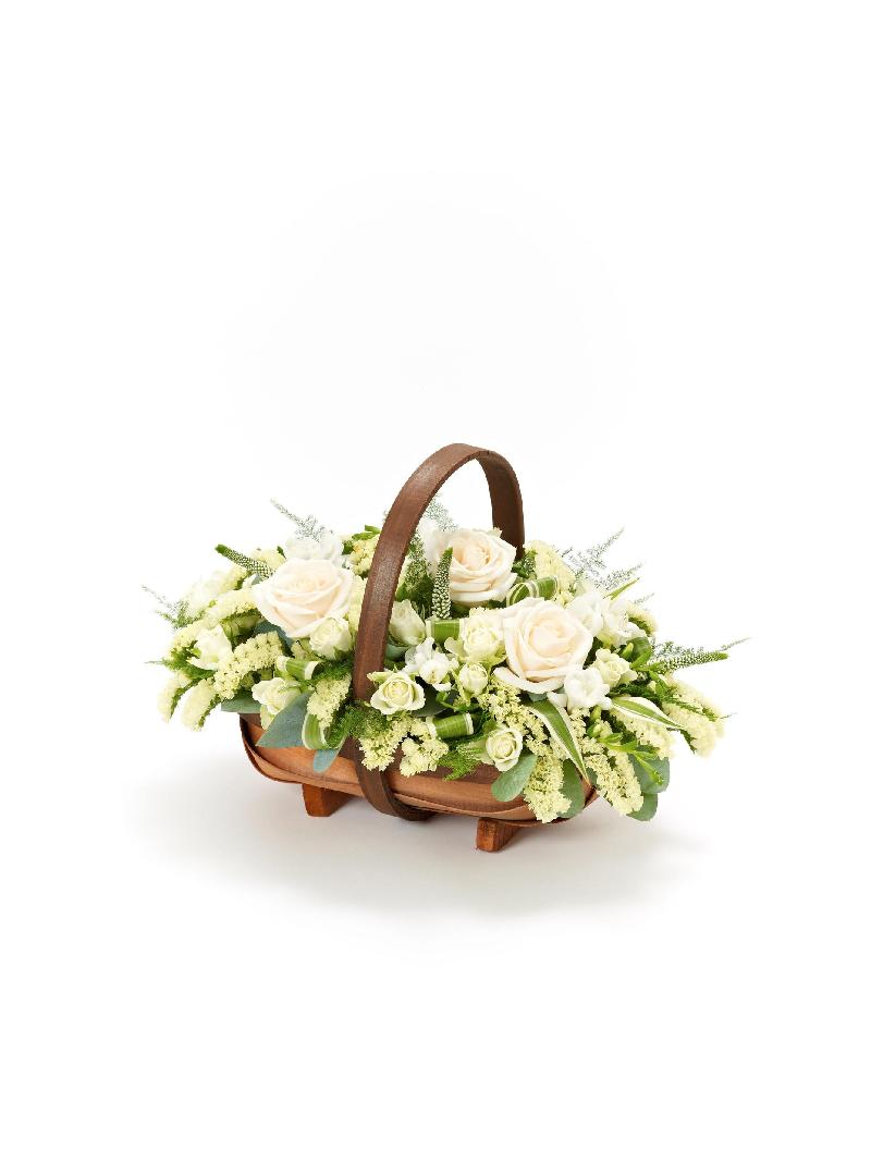 Bouquet de fleurs MIXED BASKET - WHITE