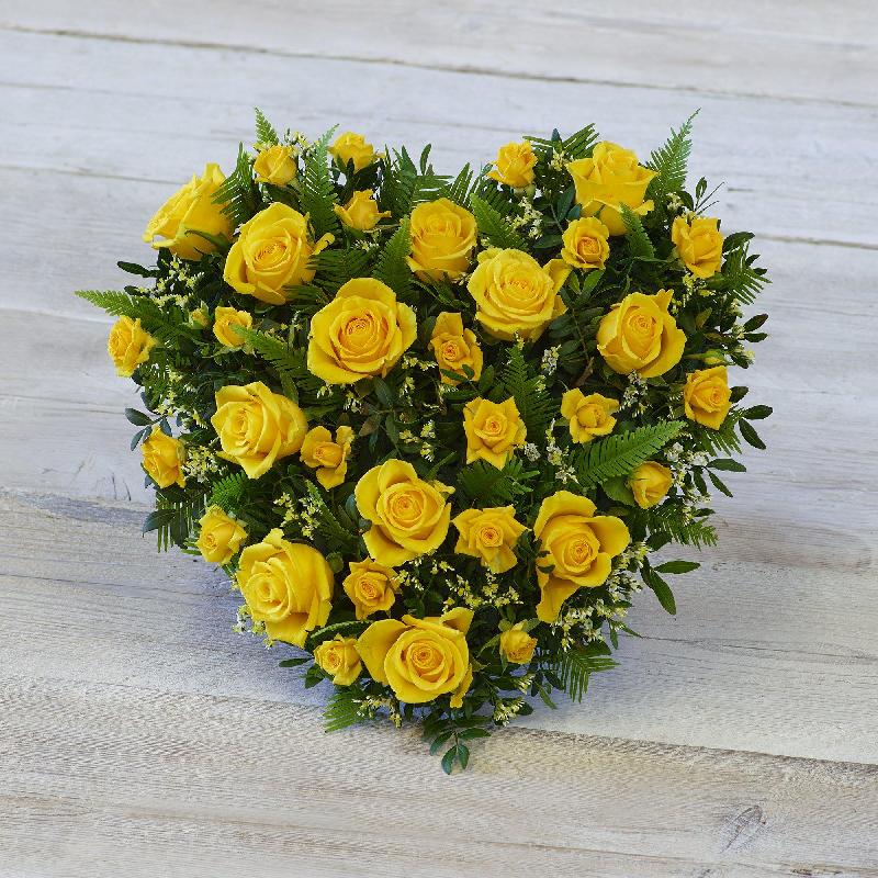 Bouquet de fleurs Yellow Rose Heart