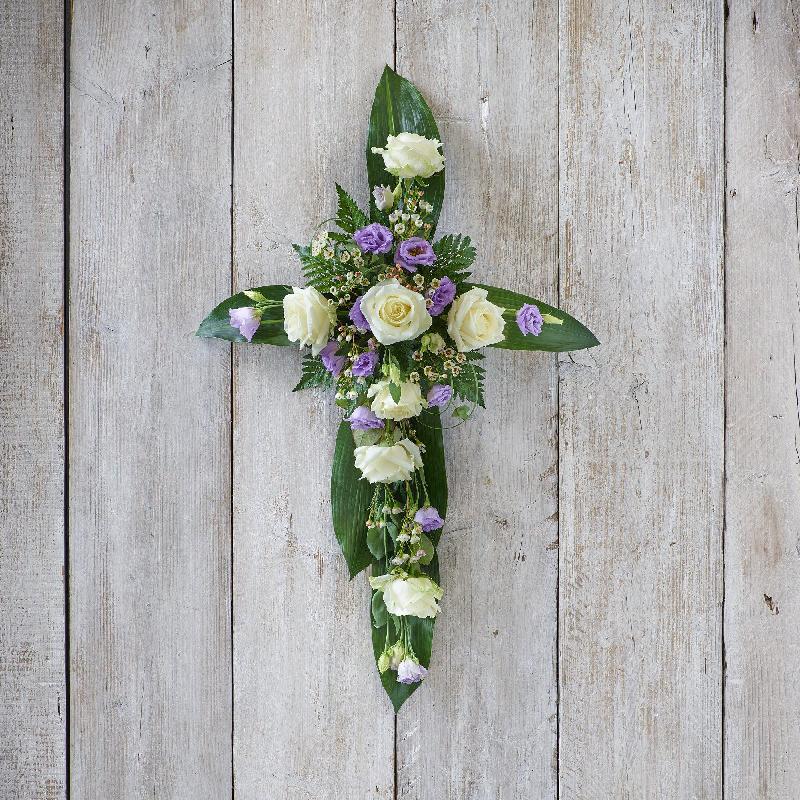 Bouquet de fleurs Lilac and White Cross