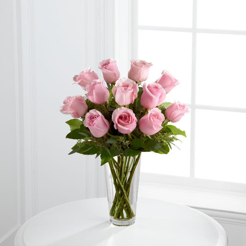 Bouquet de fleurs The Long Stem Pink Rose Bouquet by FTD