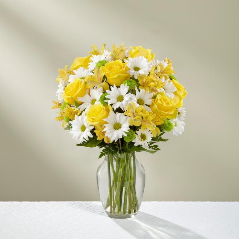 Bouquet de fleurs The Sunny Sentiments Bouquet - VASE INCLUDED Bouquet de fleurs The Sunny Sentiments Bouquet - VASE INCLUDED
