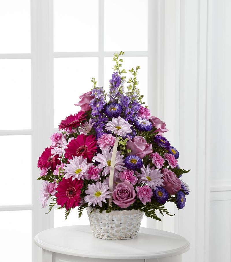 Bouquet de fleurs Pastel Peace Basket