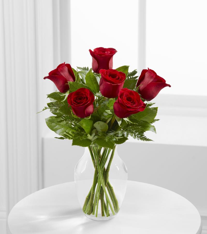 Bouquet de fleurs The Simply Enchanting Rose Bouquet by FTD - VASE INCLUDED
