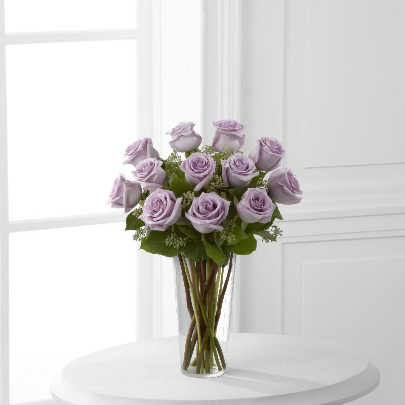 Bouquet de fleurs The Lavender Rose Bouquet by FTD - VASE INCLUDED
