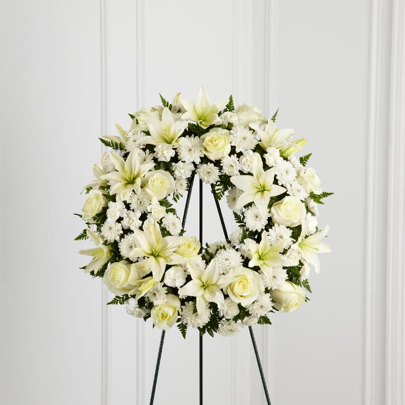 Bouquet de fleurs The FTD Treasured Tribute Wreath